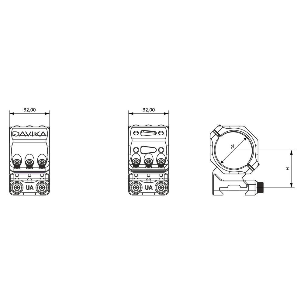 Pierścienie montażowe 30 mm | szyna Picatinny