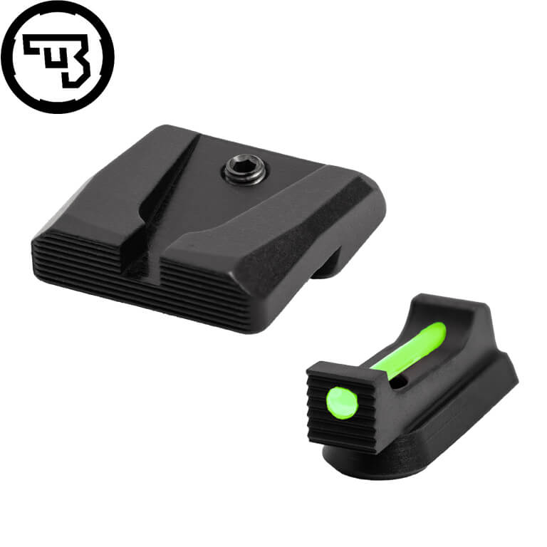 CZ P-07, CZ P-09 zestaw stałych przyrządów celowniczych ze światłowodem | typ A