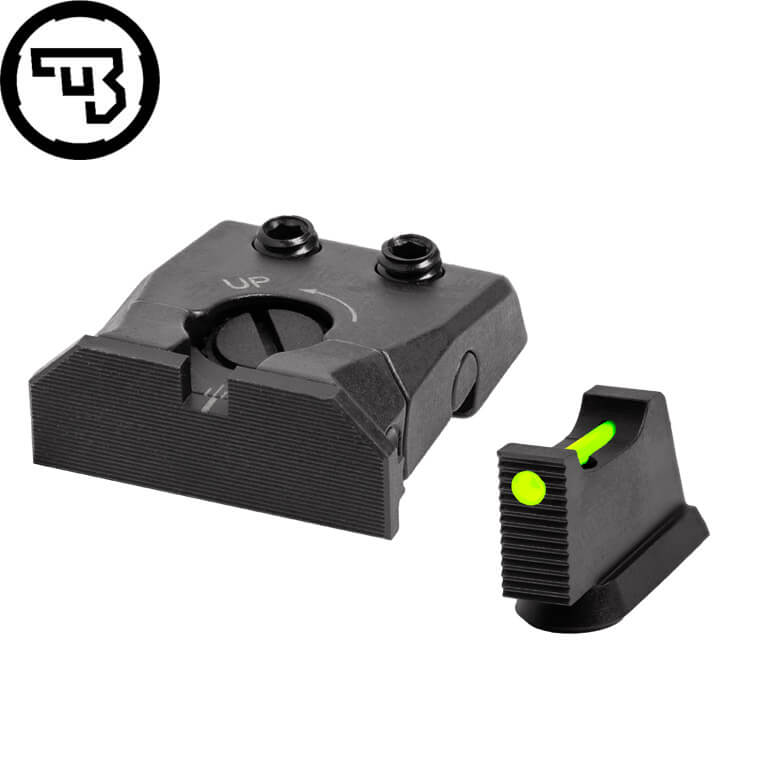 CZ P-10 w pełni regulowany zestaw przyrządów celowniczych ze światłowodem | typ C