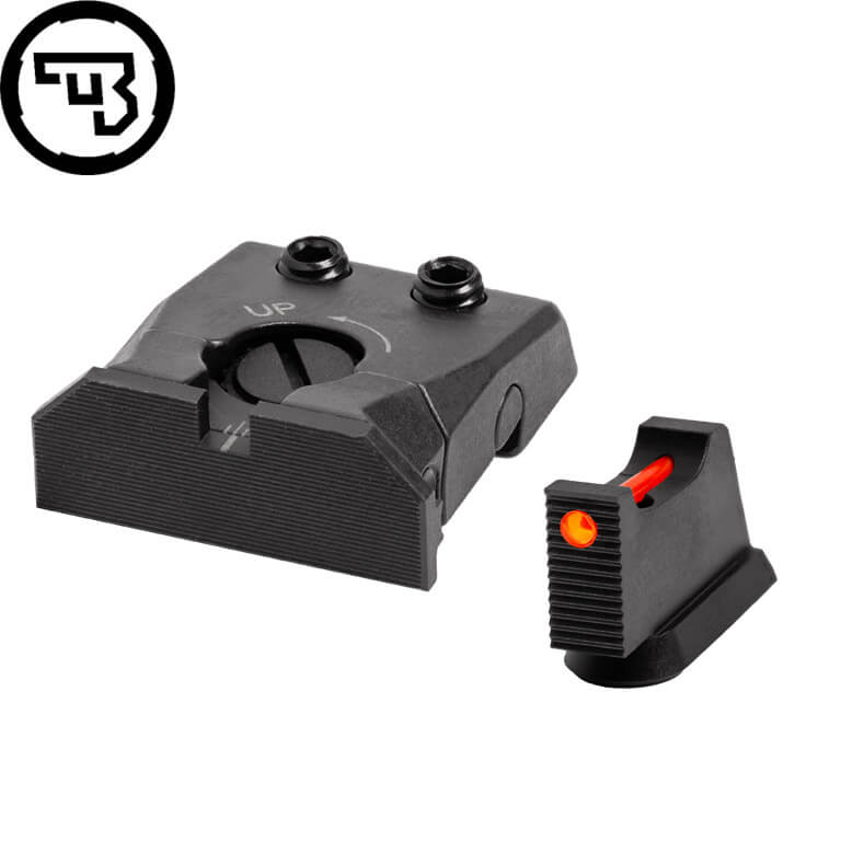 CZ P-10 fully adjustable sight set with fiber optics | type C
