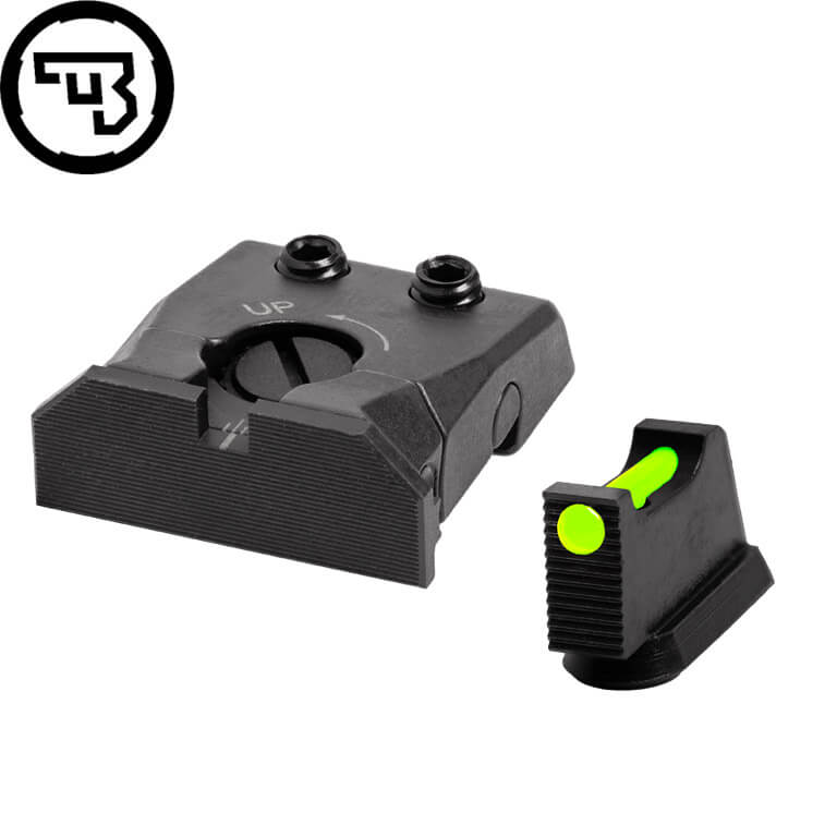 CZ P-10 w pełni regulowany zestaw przyrządów celowniczych ze światłowodem | typ C