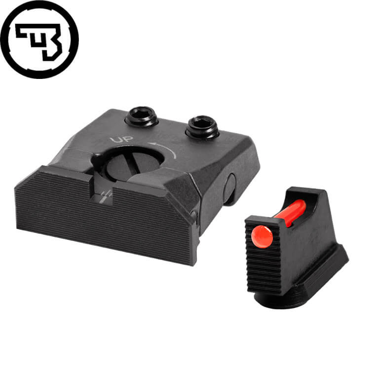 CZ P-10 w pełni regulowany zestaw przyrządów celowniczych ze światłowodem | typ C