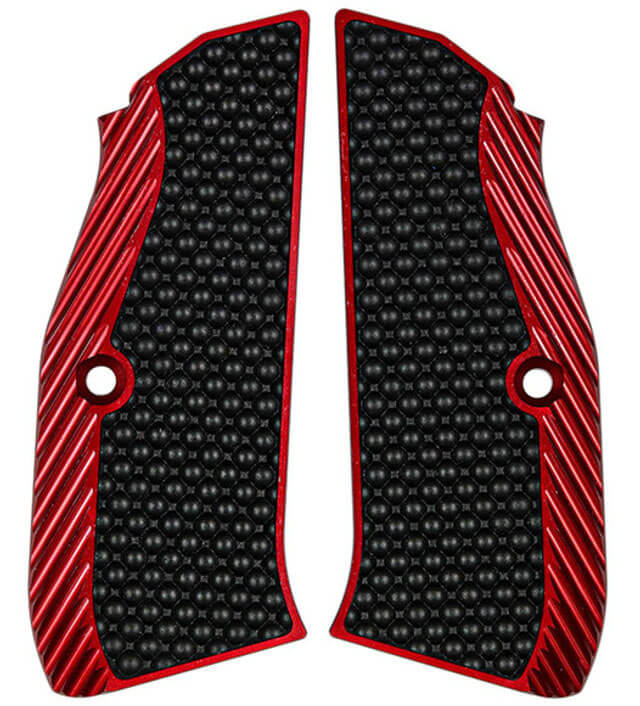 CZ 75B & SP-01, CZ TS 2, CZ Shadow 2 alu Lok okładziny chwytu