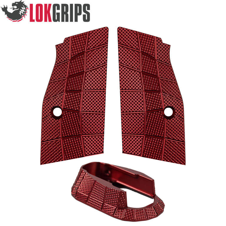 CZ Shadow 2 alu Gridlok set - magwell + grips + button