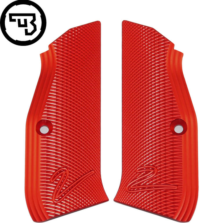 CZ TS 2, CZ Shadow 2, CZ 75B & SP-01 alu CZ okładziny chwytu