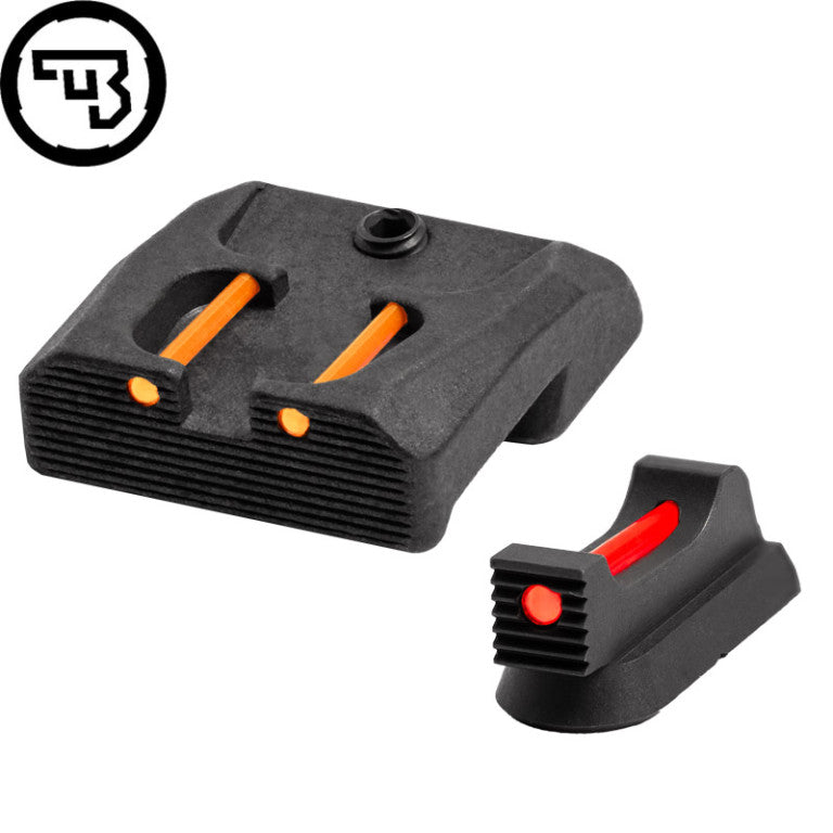 CZ 75B, CZ P-01, CZ 75 SP-01 fixed sight set with fiber optics | type B