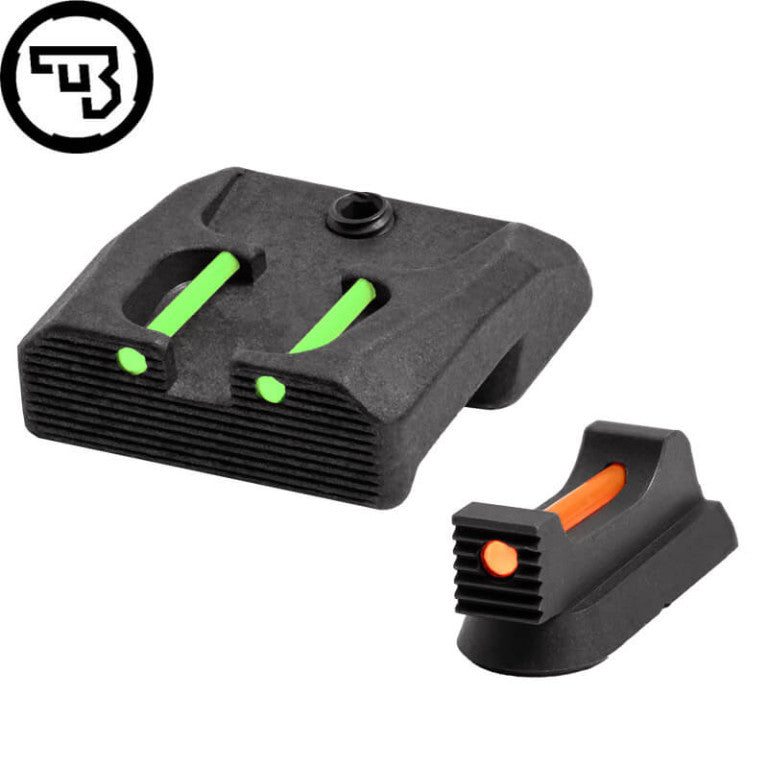 CZ 75B, CZ P-01, CZ 75 SP-01 fixed sight set with fiber optics | type B