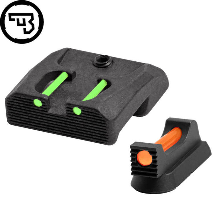 CZ 75B, CZ P-01, CZ 75 SP-01 fixed sight set with fiber optics | type B