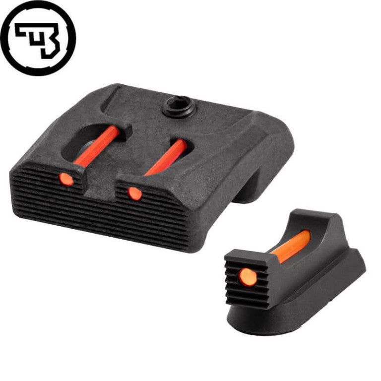 CZ 75B, CZ P-01, CZ 75 SP-01 fixed sight set with fiber optics | type B