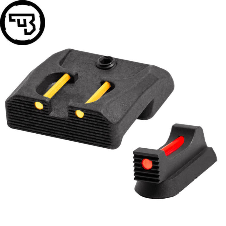 CZ 75B, CZ P-01, CZ 75 SP-01 fixed sight set with fiber optics | type B