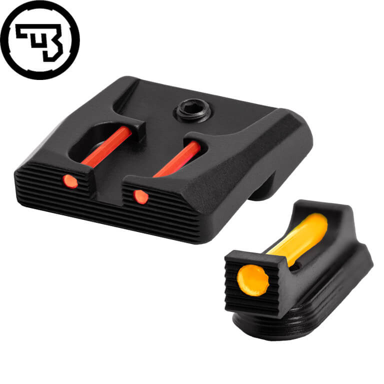 CZ P-07, CZ P-09 stały zestaw przyrządów celowniczych ze światłowodem | typ B