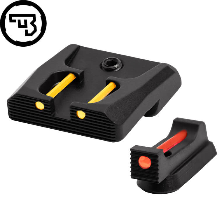CZ P-07, CZ P-09 stały zestaw przyrządów celowniczych ze światłowodem | typ B