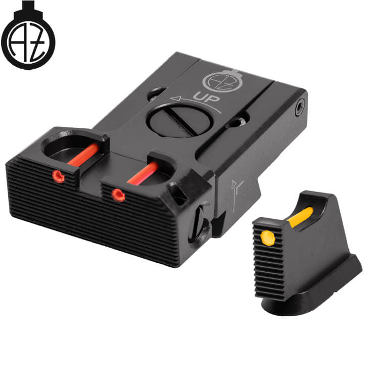 CZ 75B, CZ P-01, CZ 75 SP-01 adjustable sight set with fiber optics | type B