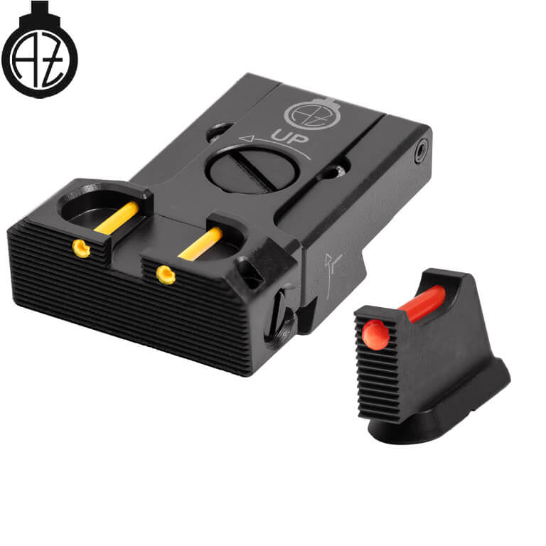 CZ 75B, CZ P-01, CZ 75 SP-01 adjustable sight set with fiber optics | type B