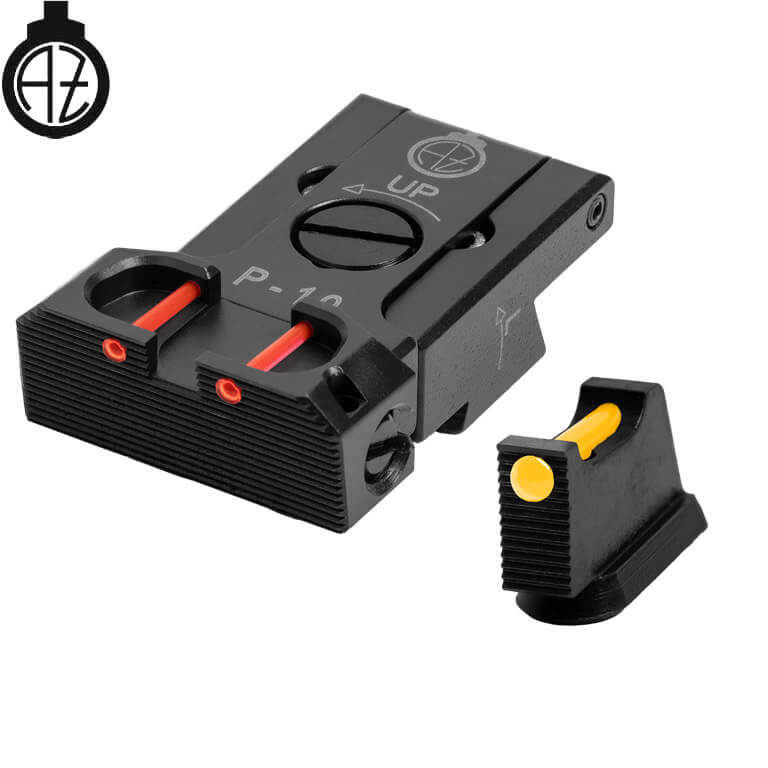 CZ P-10 adjustable sight set with fiber optics | type B