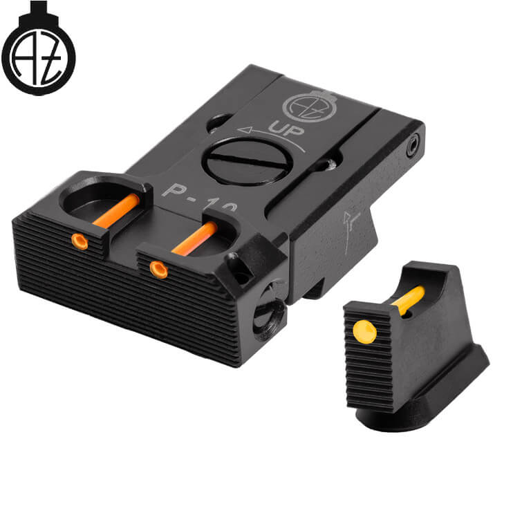 CZ P-10 adjustable sight set with fiber optics | type B
