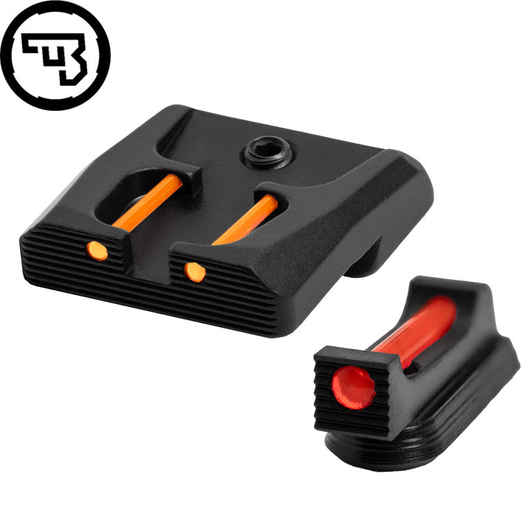 CZ P-07, CZ P-09 zestaw stałych przyrządów celowniczych z światłowodem | typ B