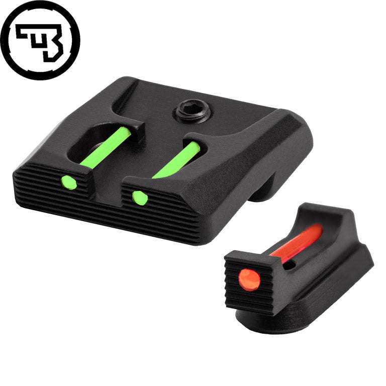 CZ P-07, CZ P-09 stały zestaw przyrządów celowniczych ze światłowodem | typ B