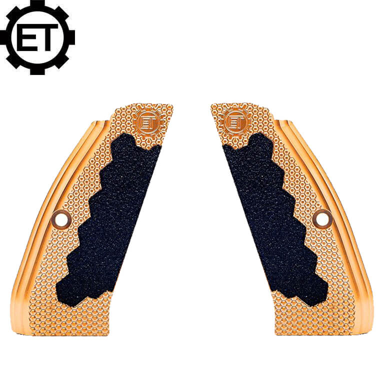 CZ 75B & SP-01, CZ TS 2, CZ Shadow 2 mosiężne okładziny chwytu ET