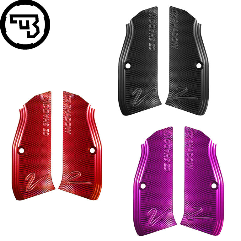 CZ Shadow 2, CZ TS 2, CZ 75B & SP-01 alu CZ okładziny chwytu