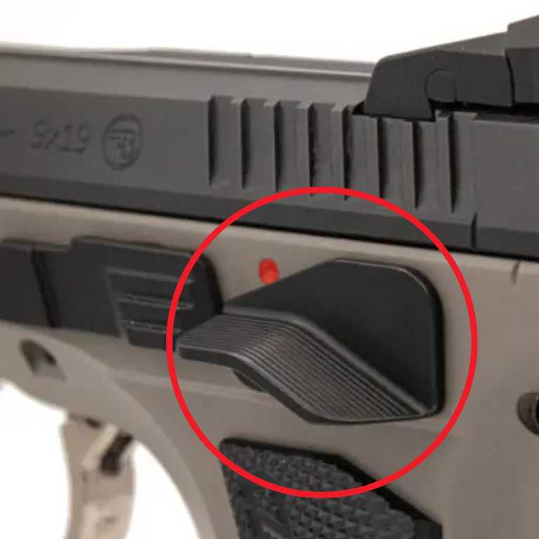 CZ TS 2, CZ Shadow 2 Ultimate dźwignia bezpiecznika