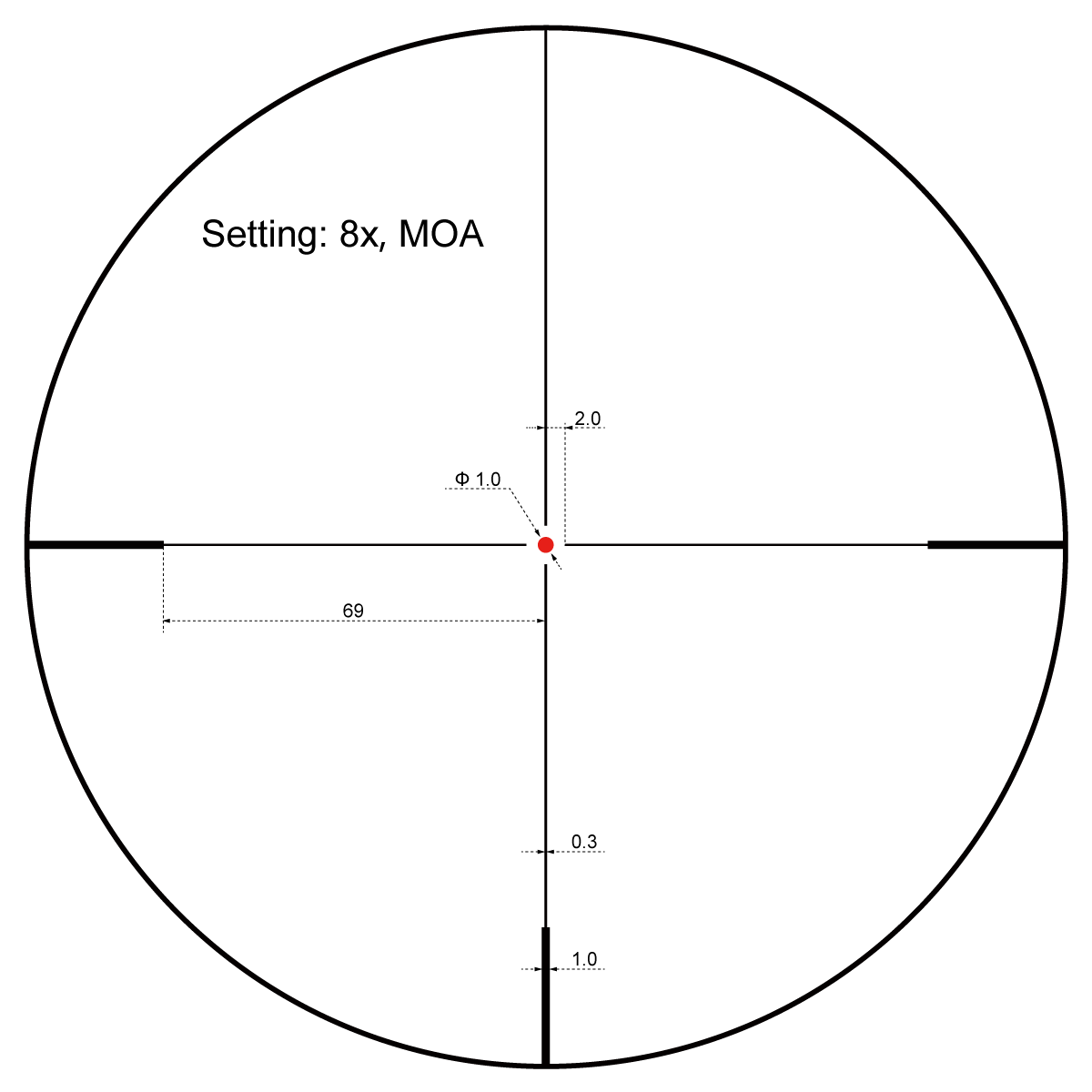 Vector Optics Forester 1-8x24 SFP luneta Vector Optics