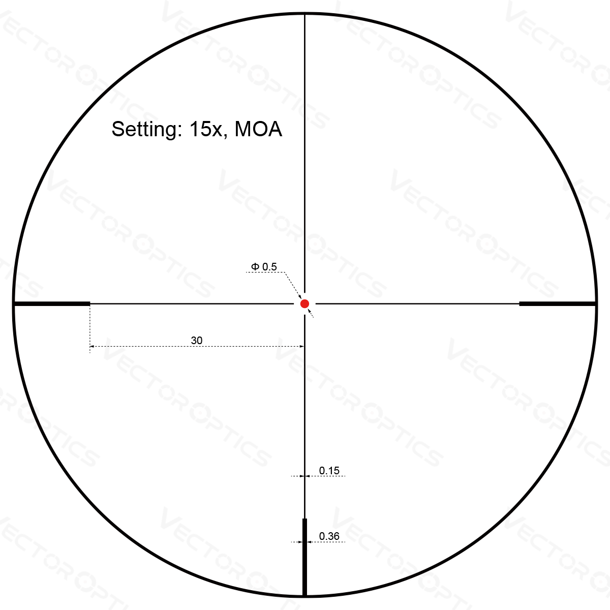 Vector Optics Forester 3-15x50SFP luneta celownicza Vector Optics