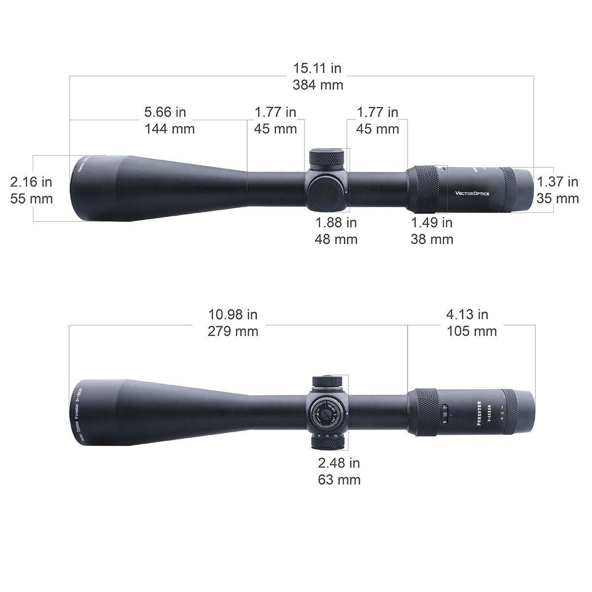 Vector Optics Forester 3-15x50SFP luneta celownicza Vector Optics