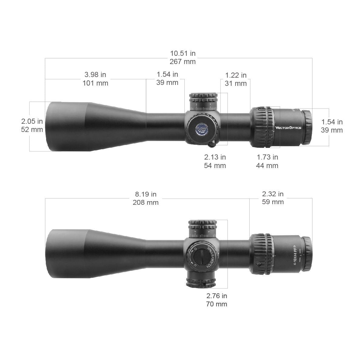 Vector Optics Veyron 4-16x44 FFP luneta celownicza Vector Optics