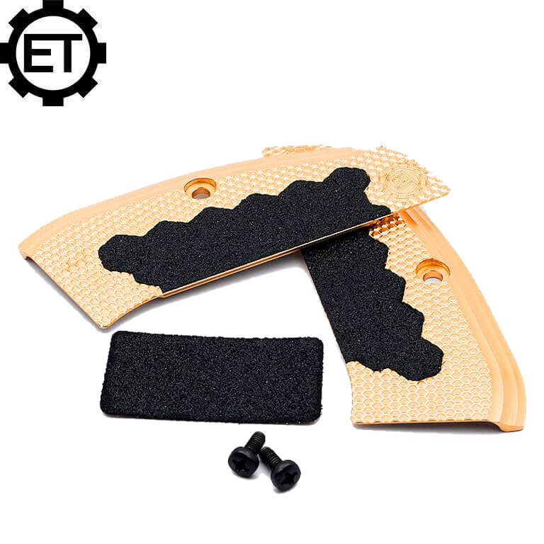 CZ 75B & SP-01, CZ TS 2, CZ Shadow 2 mosiężne okładziny chwytu ET