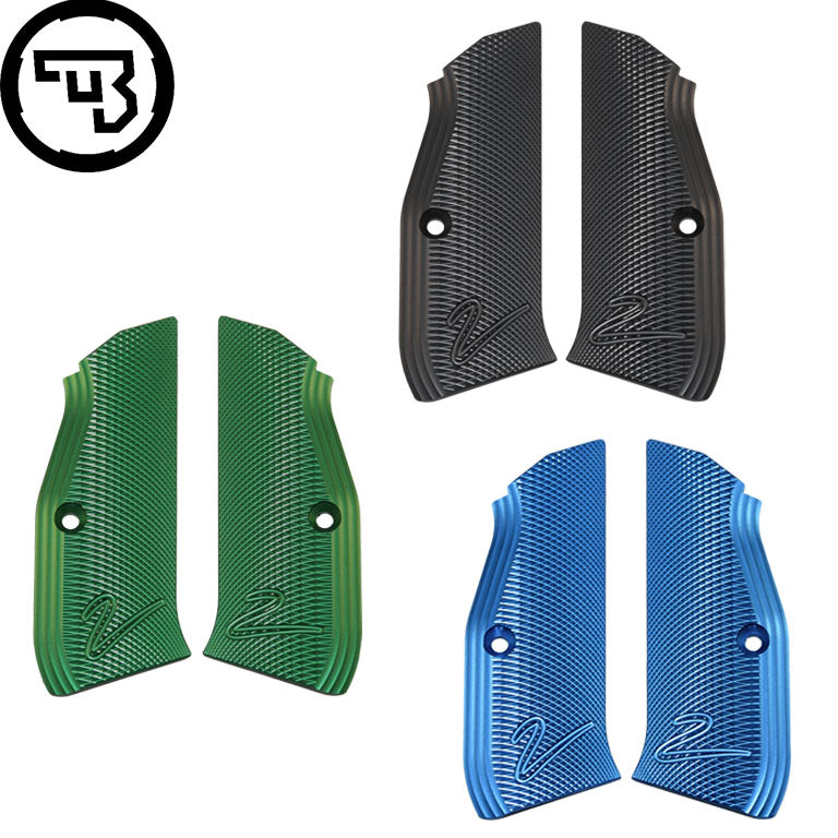 CZ TS 2, CZ Shadow 2, CZ 75B & SP-01 alu CZ okładziny chwytu