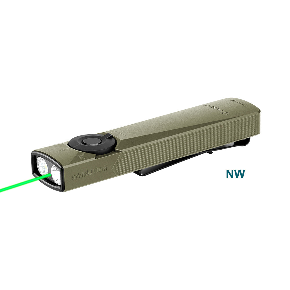 Olight Arkfeld Ultra | płaska latarka EDC 3-w-1 | 1.400 lm - Olive Green