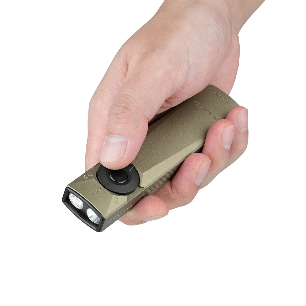 Olight Arkfeld Ultra | płaska latarka EDC 3-w-1 | 1.400 lm - Olive Green