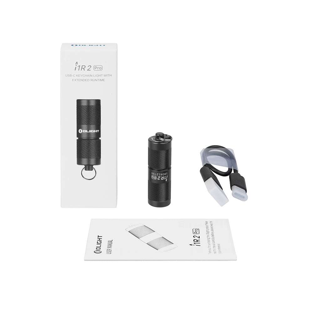 Olight i1R 2 Pro | ładowalna latarka do breloka | 180 lm - Czarny