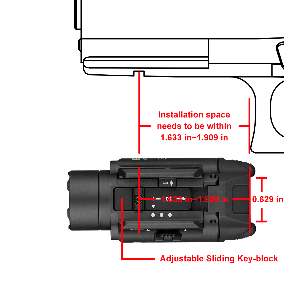 Olight PL-3R Valkyrie | latarka pistoletowa | 1.500 lm