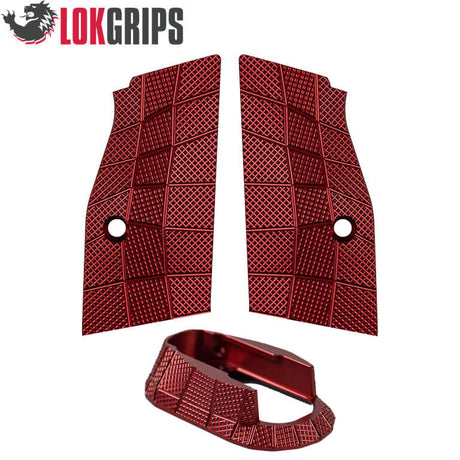 CZ Shadow 2 alu Gridlok set - magwell + grips + button