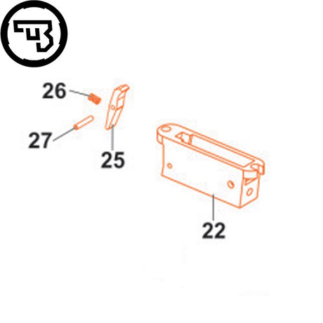 CZ 457 prowadnica magazynka kompletna