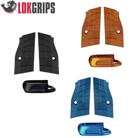 CZ Shadow 2 Compact & Carry krótkie aluminiowe okładziny chwytu & aluminiowy lejek magazynka | Gridlok