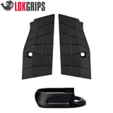 CZ Shadow 2 Compact & Carry krótkie aluminiowe okładziny chwytu & aluminiowy lejek magazynka | Gridlok_black
