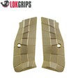 CZ Shadow 2 Compact brass Gridlok grips