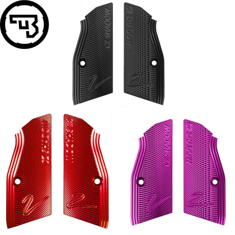 CZ Shadow 2, CZ TS 2, CZ 75B & SP-01 krótkie aluminiowe okładziny chwytu CZ