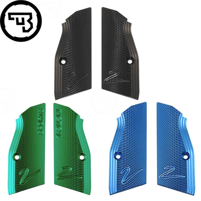 CZ TS 2, CZ Shadow 2, CZ 75B & SP-01 krótkie aluminiowe okładziny chwytu CZ