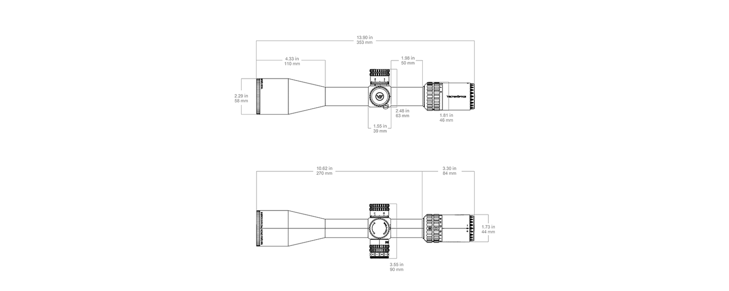 Luneta celownicza Vector Optics Orion Pro Max 6-24x50 MIL HD FFP