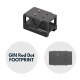 Picatinny montaż kolimatora z podwyższeniem [32 mm] | C-More RTS footprint