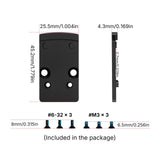 Adapter footprint | z Trijicon RMR na Shield RMSc & K-series footprint