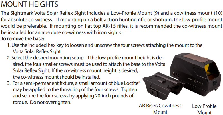 Sightmark Volta Solar Kolimator