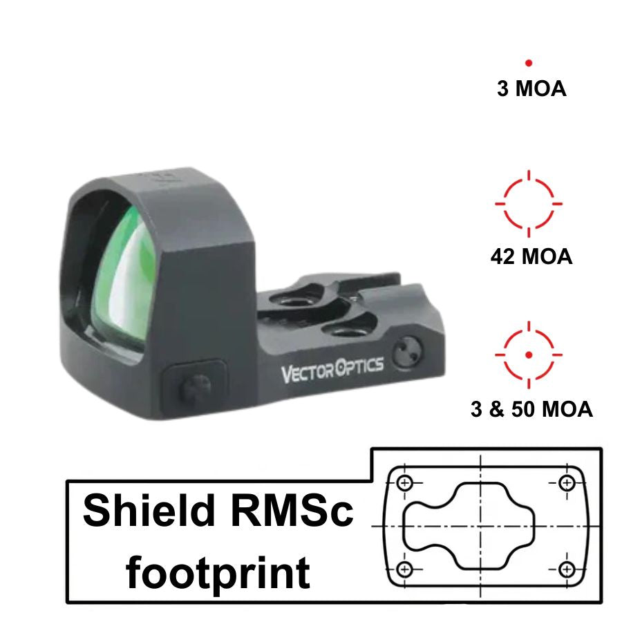 Vector Optics Frenzy-S 1x17x24 MOS Multi Reticle kolimator