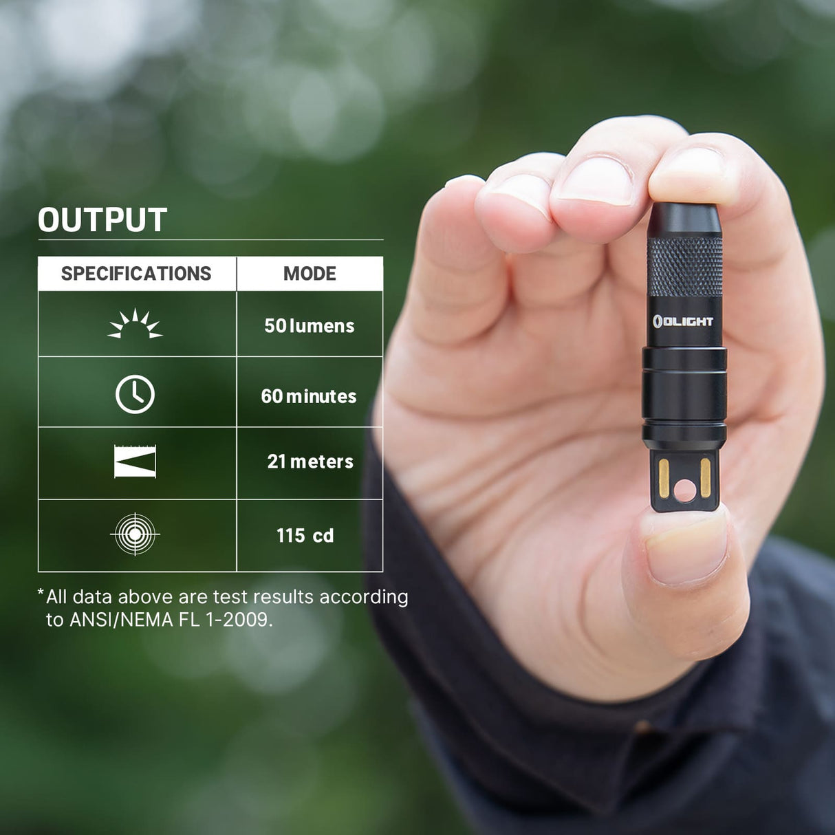 Olight imini 2 | mini ładowalna latarka do breloka | 50 lm
