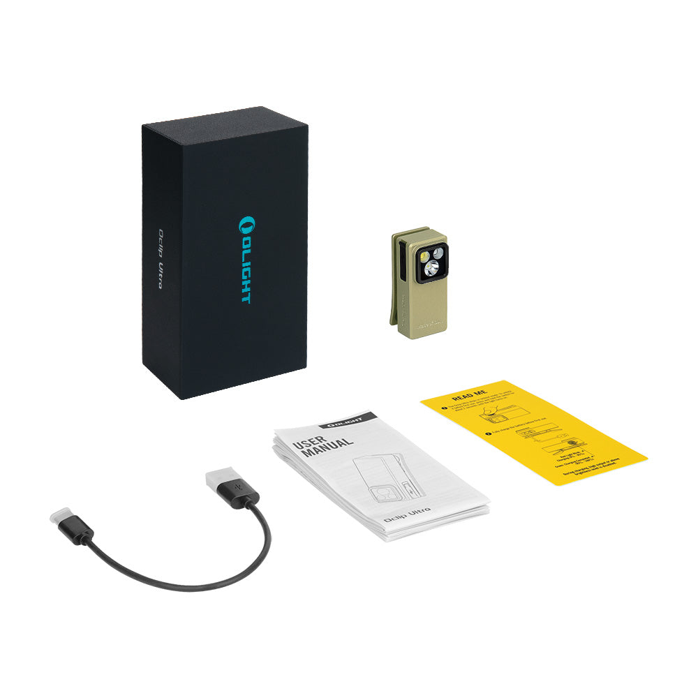 Olight Oclip Ultra | 3-w-1 przypinana latarka EDC | 530 lm - Olive Green